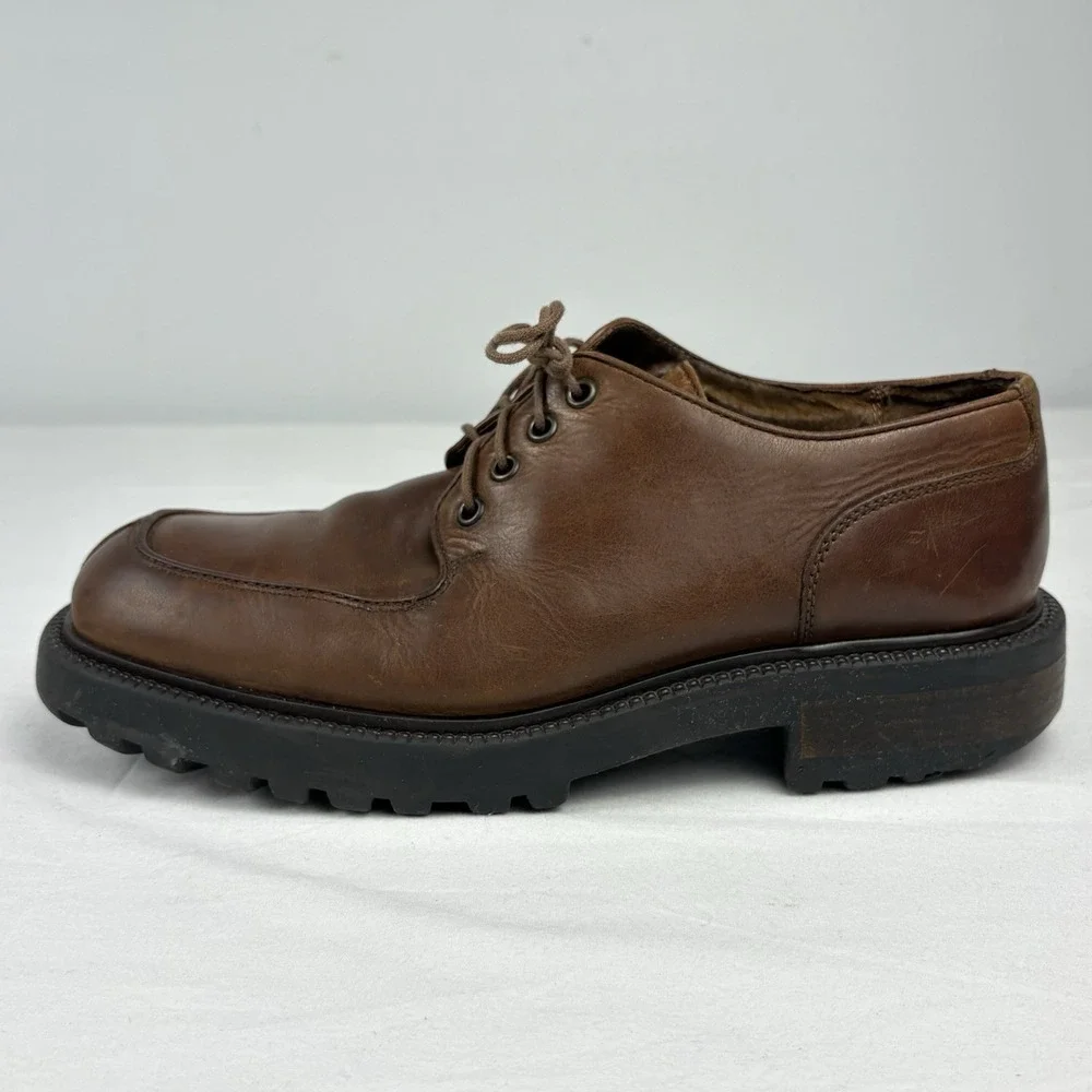 VTG 90s/Y2K Kenneth Cole Platform Moc Toe Oxford Shoes Chunky Lug Soles 8M Brown